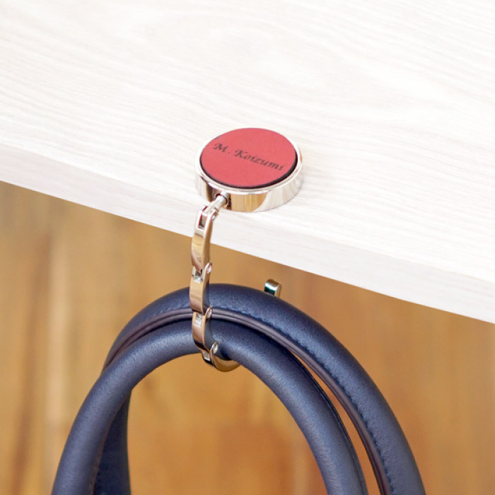 オリジナル本革（レザー）バッグハンガー