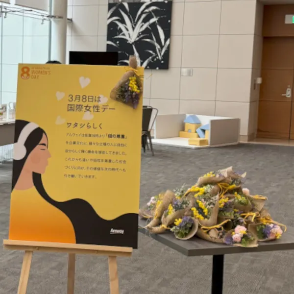 ミモザスワッグの制作事例