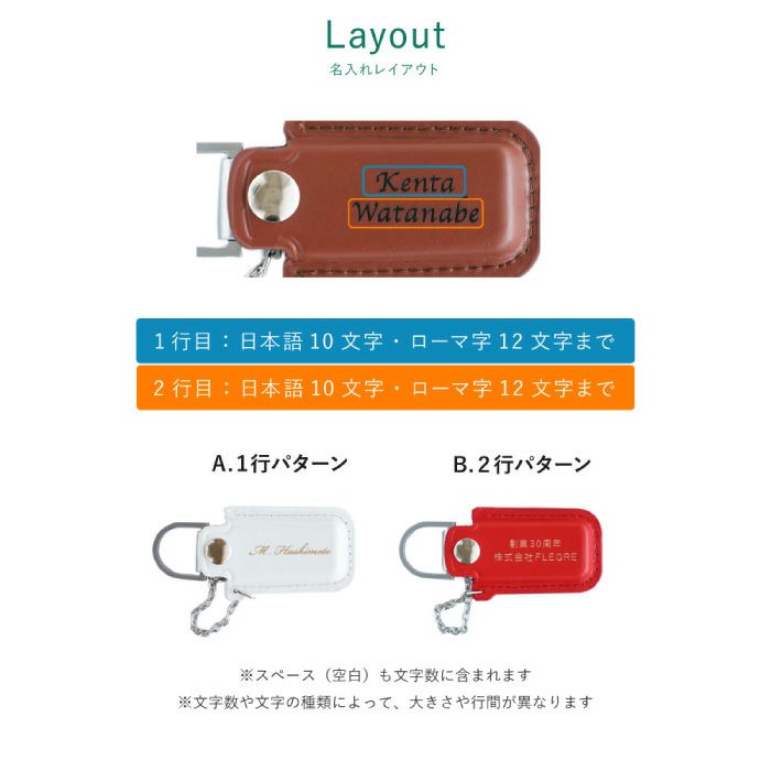 レザー カバー付 USBメモリ 128GB