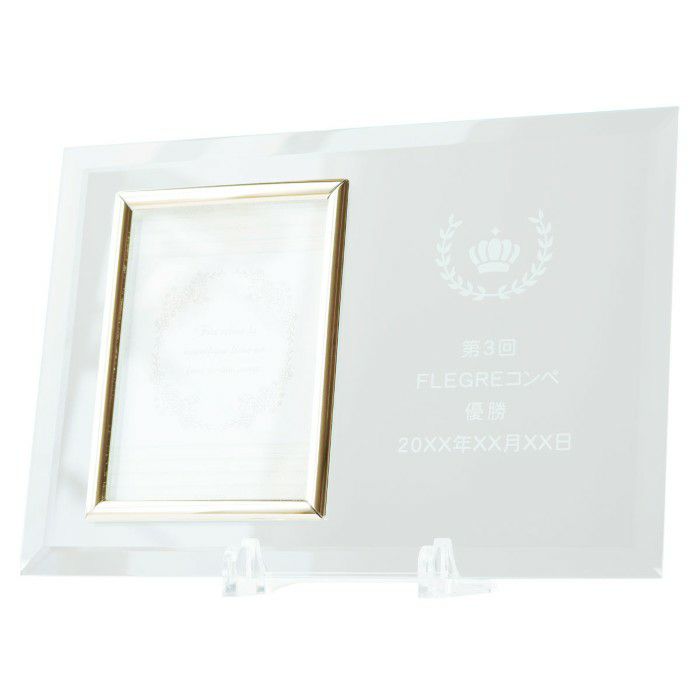 記章ガラスフォトフレーム