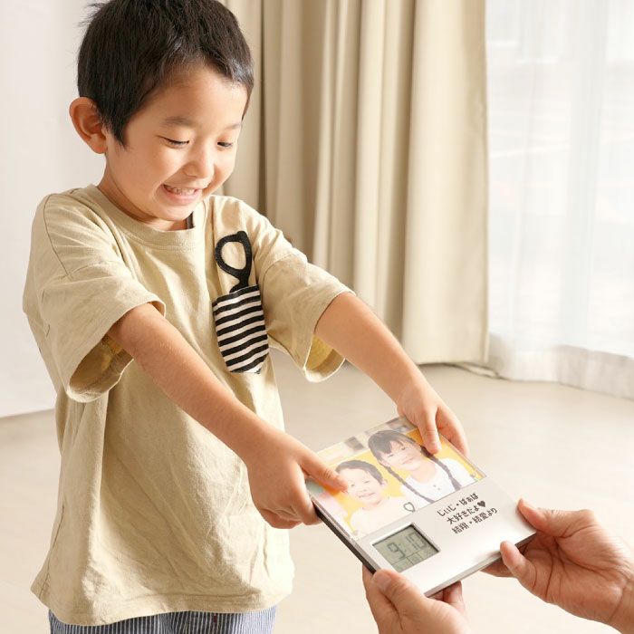 フォトフレームクロック録音機能付き