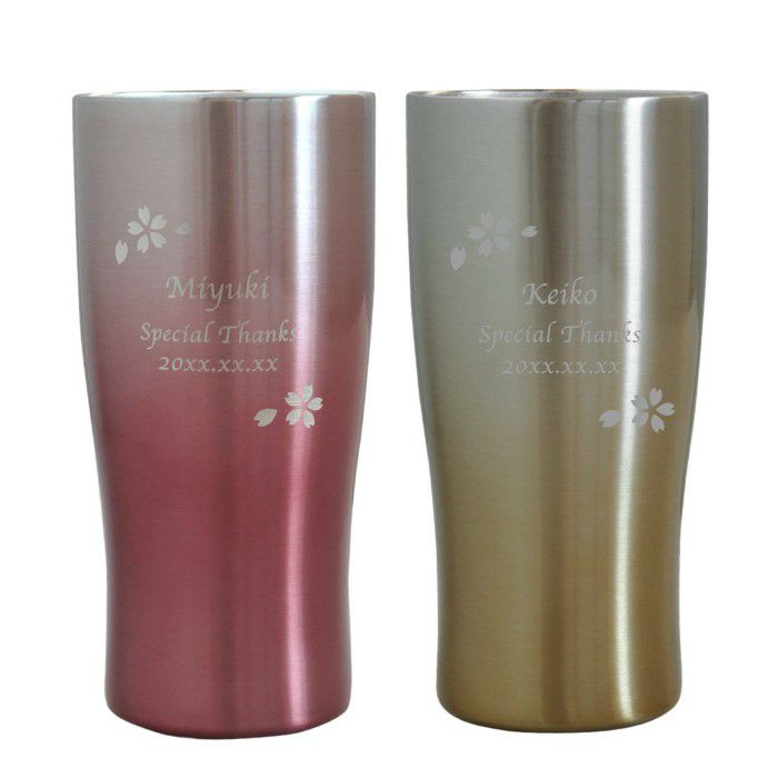 ピンク×ゴールド