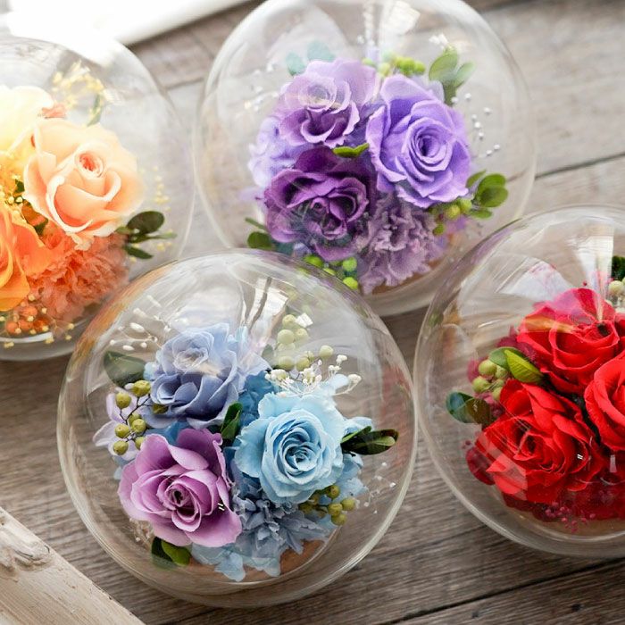 『彩りバブルドーム』 プリザーブドフラワー