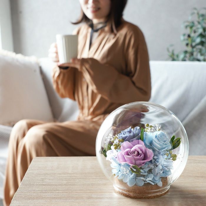 『彩りバブルドーム』 プリザーブドフラワー