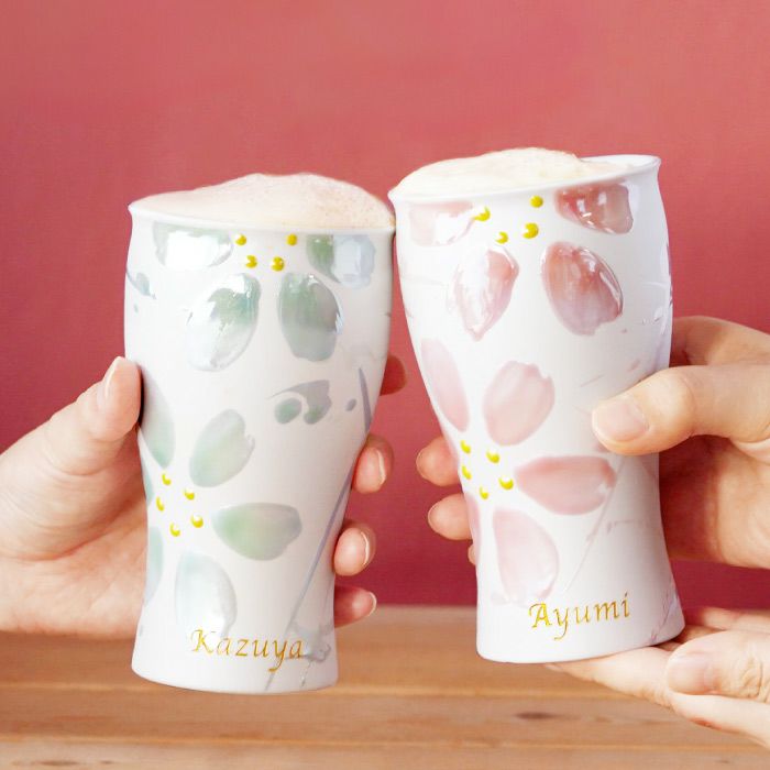 陶器 美濃焼 さくらペアタンブラー