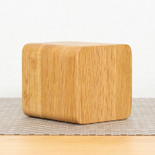 無垢材ペン立て角 サークル