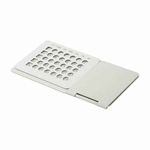 アルミ万年カレンダー