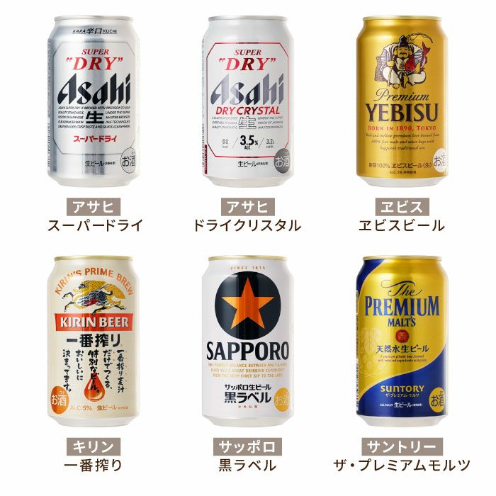 国産ビールの大定番飲み比べセット