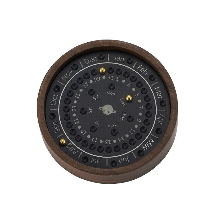 万年カレンダー　ウォールナット