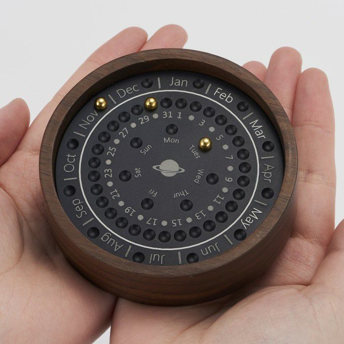 万年カレンダー　ウォールナット