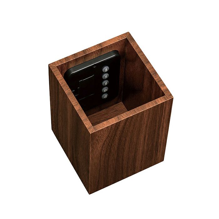 ウッド調ペンスタンドクロック