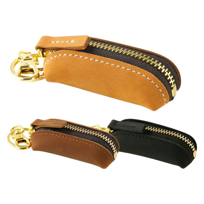 印鑑も入る本革コインケース