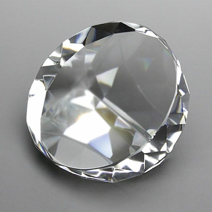 ダイヤカットクリスタルペーパーウェイト