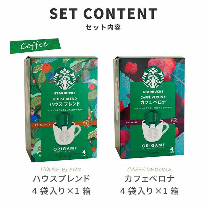 スターバックスコーヒー2個＋バームクーヘン4個ギフトセット