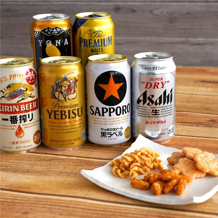 逸品お菓子6袋 ＆ ビール6本 ギフトセット
