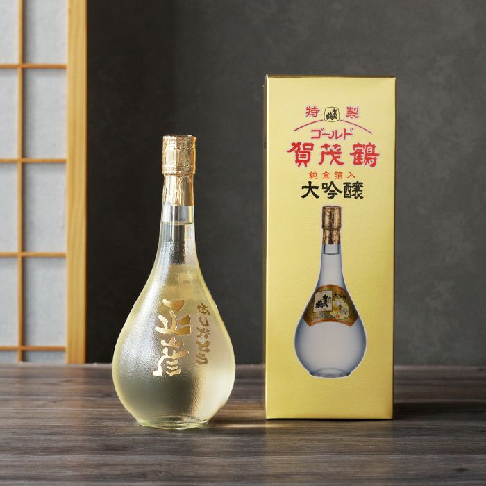 名入れボトル彫刻ゴールド賀茂鶴大吟醸