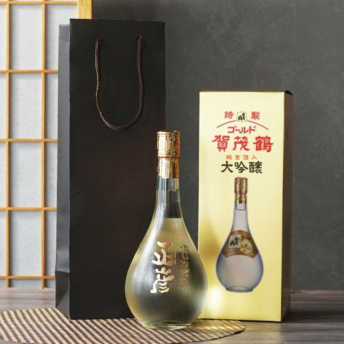 名入れボトル彫刻ゴールド賀茂鶴大吟醸