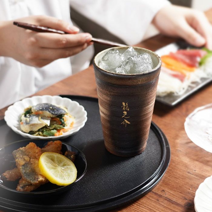 萬古焼 金彩タンブラー