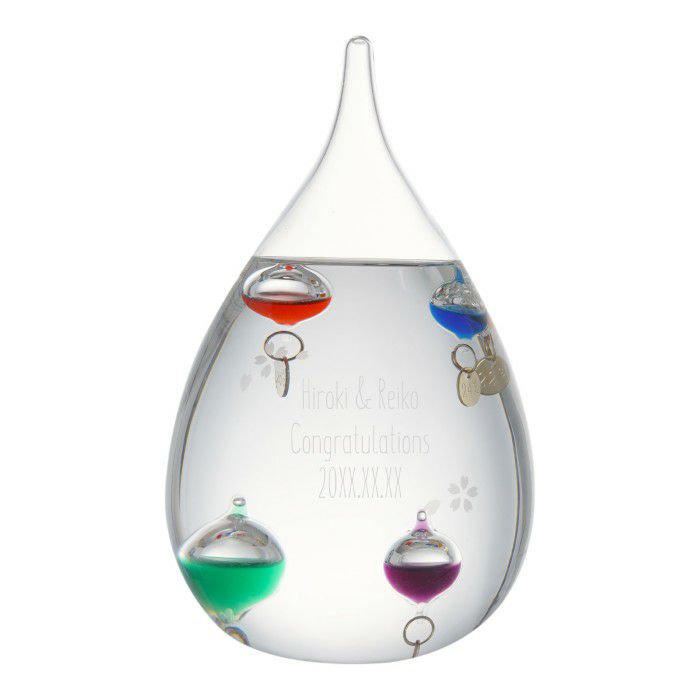 ガリレオ温度計 しずく型 Lサイズ