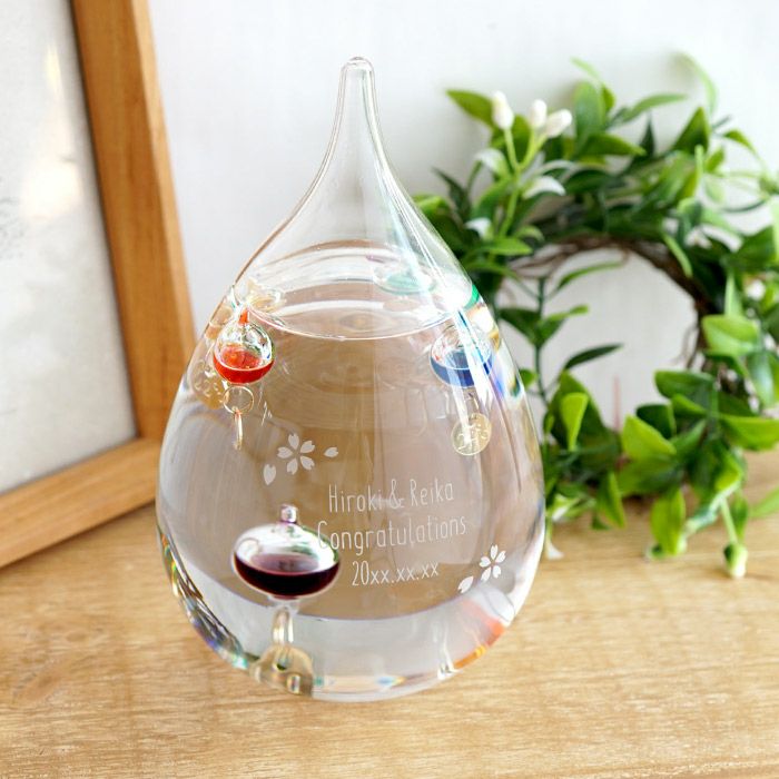 ガリレオ温度計 しずく型 Lサイズ