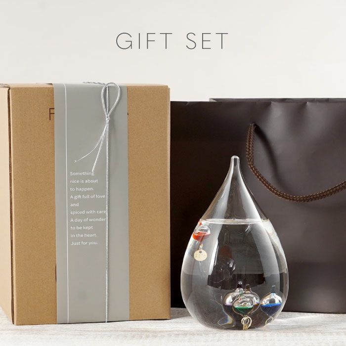 ガリレオ温度計 しずく型 Lサイズ