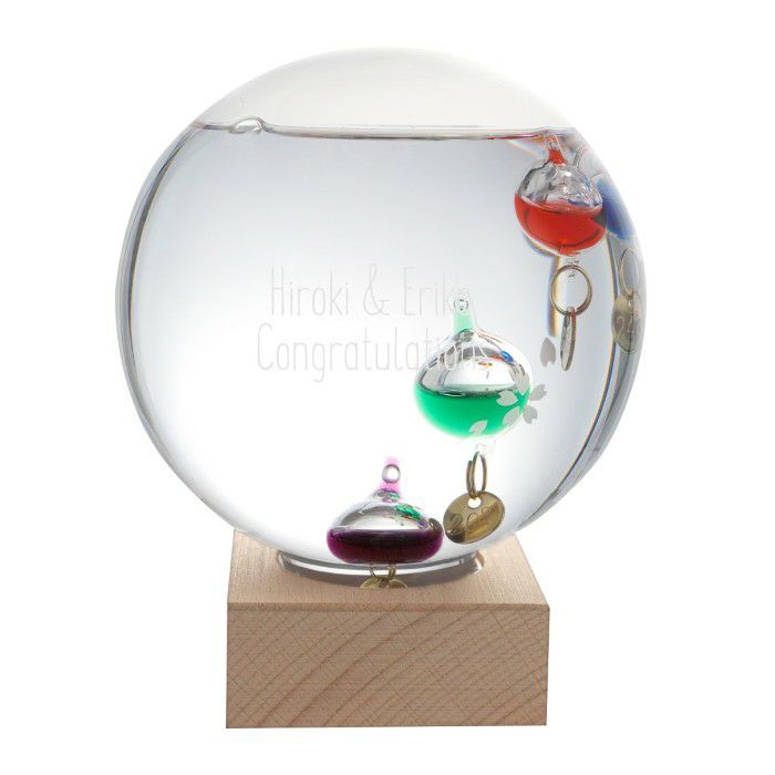 ガリレオ温度計 ドーム型 Lサイズ