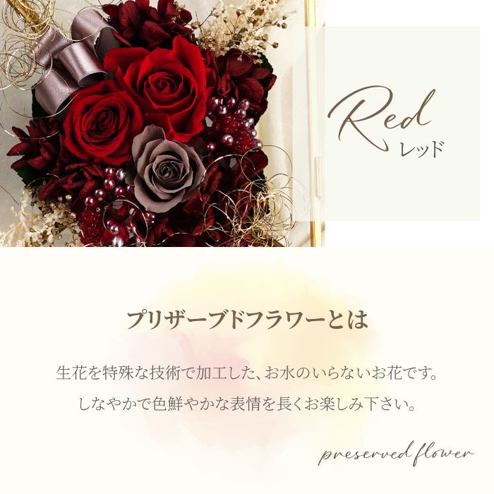 メッセージフラワーガラスケース