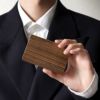 スタイリッシュ木製名刺入れ