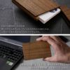 スタイリッシュ木製名刺入れ