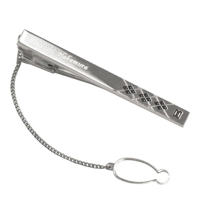 DAKSアーガイルシルバーネクタイピン