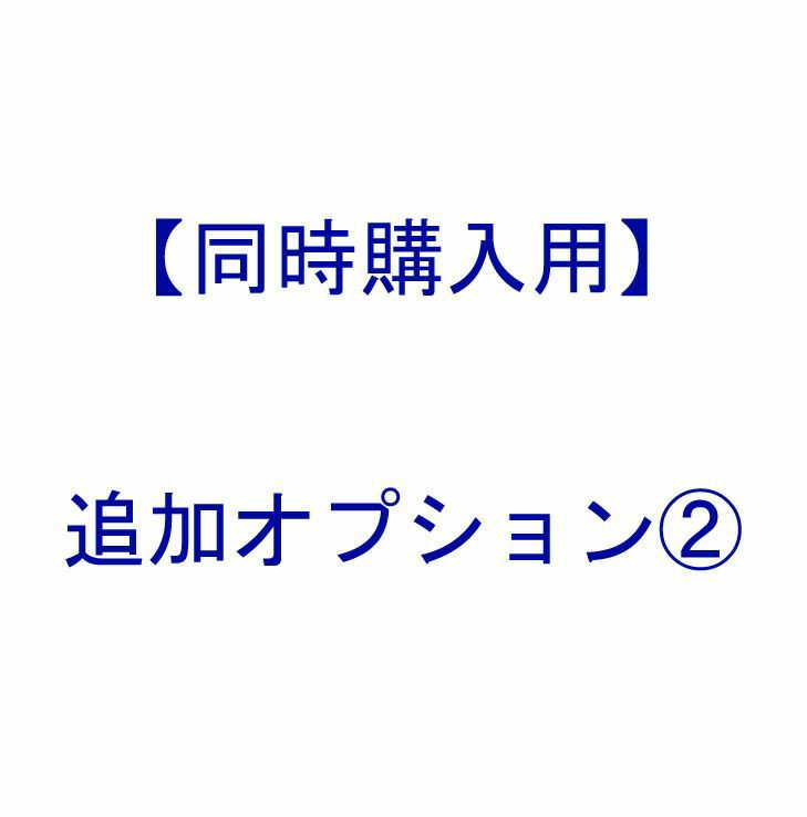 【 同時購入用 ： 追加 オプション 】オプション②【 本体は別売です 】
