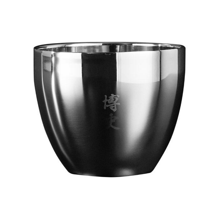 燕製二重ステンレスぐい呑み 70ml 桐箱入り