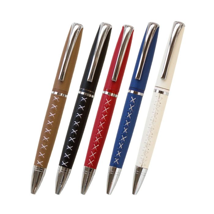革巻き編み上げボールペン全5色