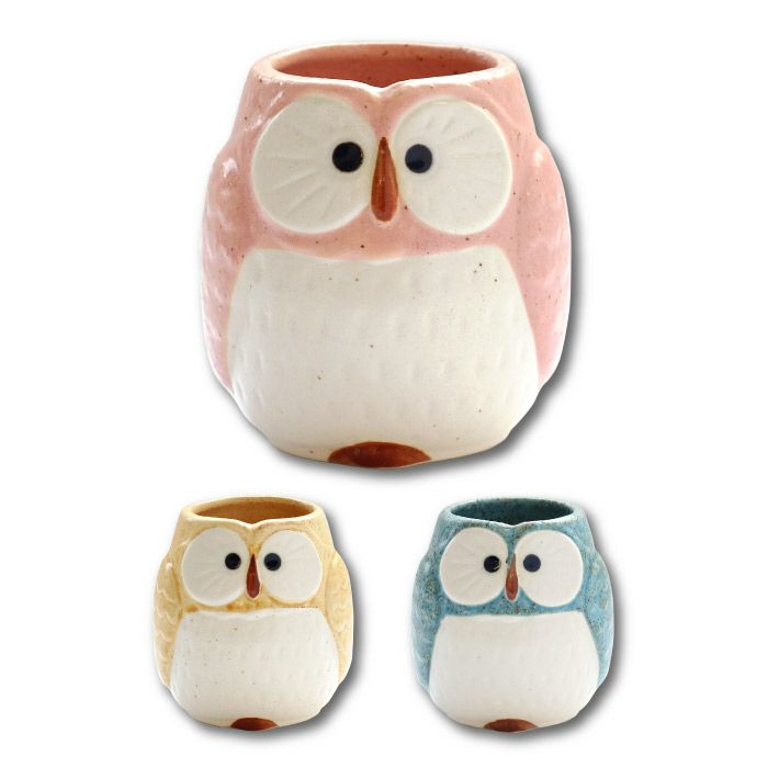 パステルふくろう湯呑み