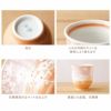 美濃焼 花舞う湯呑み 単品