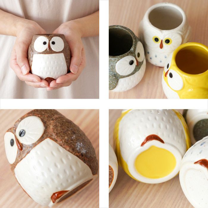 福来る ふくろう 湯呑み 単品