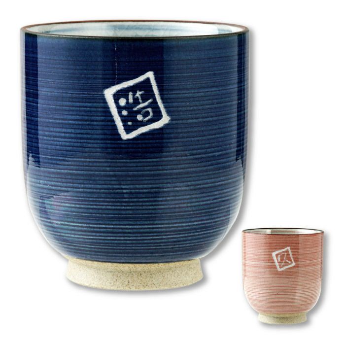 有田焼湯呑[粉引千段]　単品