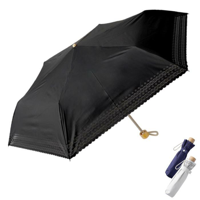 レディース 折りたたみ 晴雨兼用傘 花柄