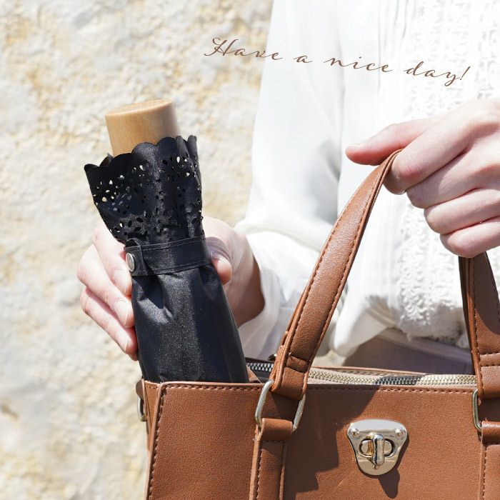 レディース 折りたたみ 晴雨兼用傘 花柄