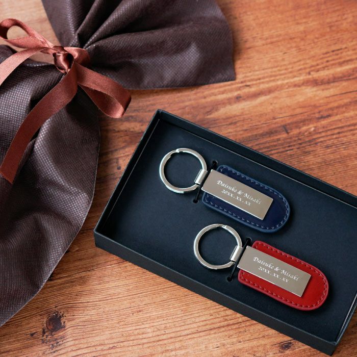 メタルプレートキーリング ペア