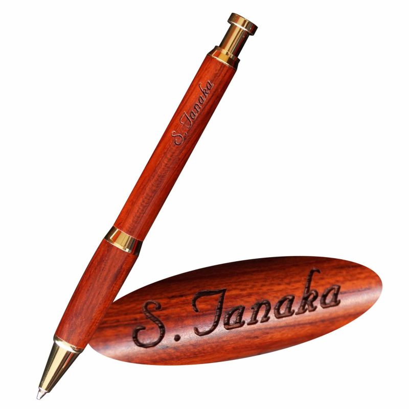 木製ボールペンノック式ローズウッド