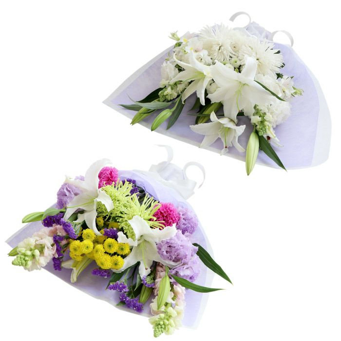 『お墓参りの花一対 C』 Lサイズ お供え 生花