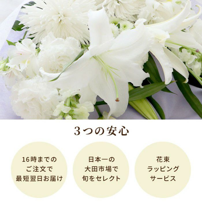 『お墓参りの花一対 C』 Lサイズ お供え 生花