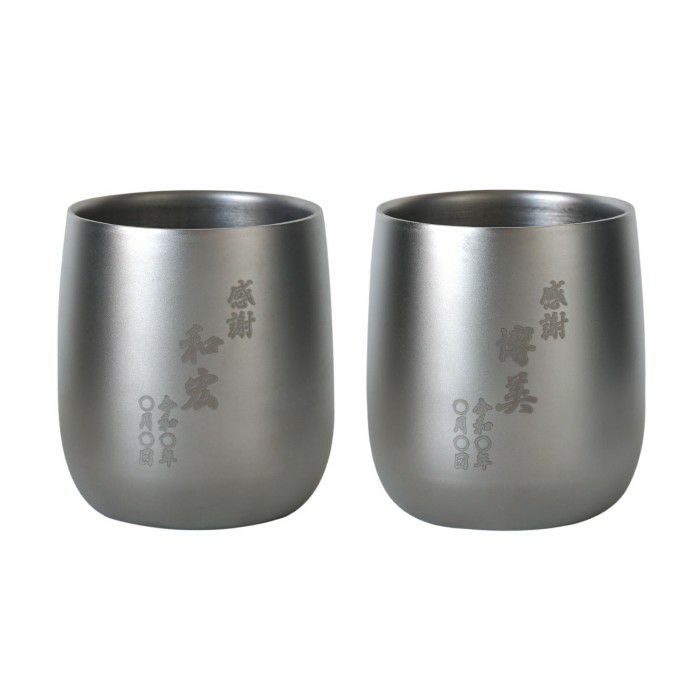 燕製チタンロックグラス ペア