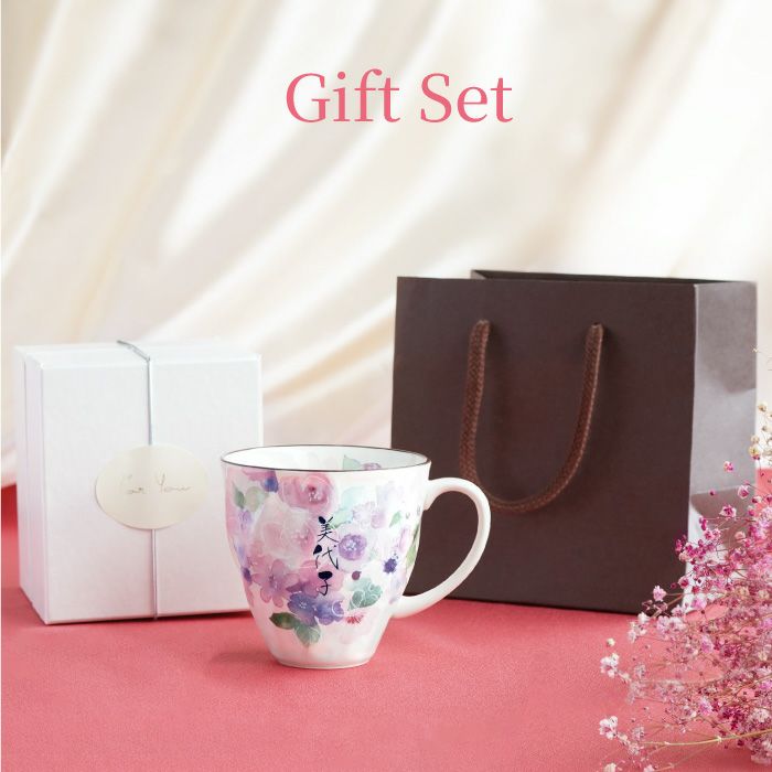 美濃焼 花柄 マグカップ 単品