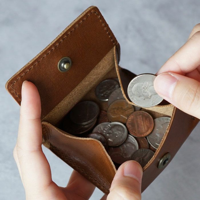 栃木レザー ボックスコインケース