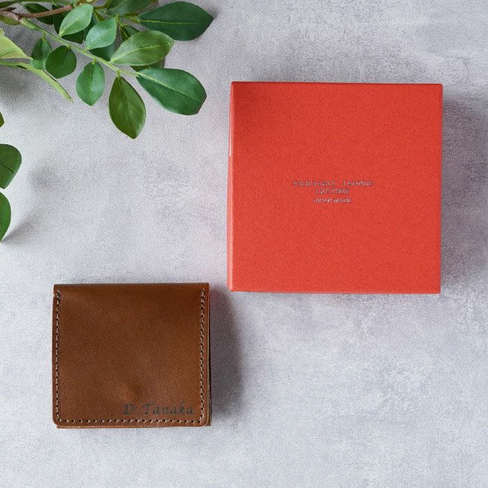 栃木レザー ボックスコインケース