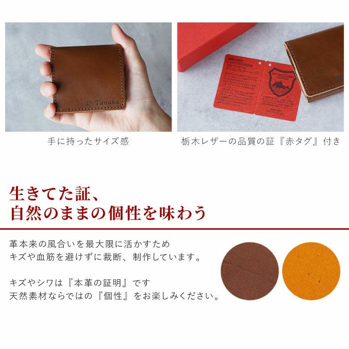 栃木レザー ボックスコインケース