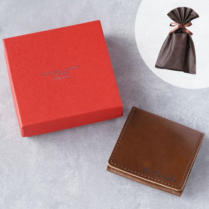 栃木レザー ボックスコインケース