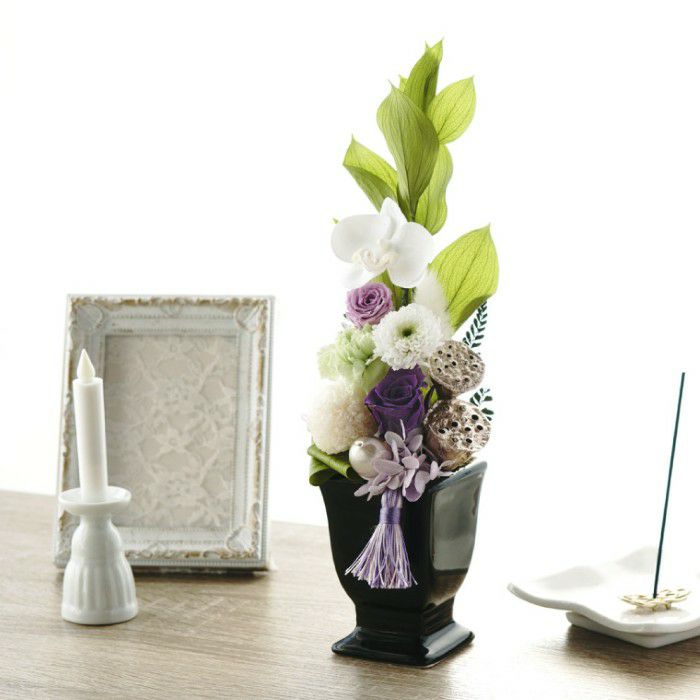 お供えプリザーブドフラワー　ゆうか